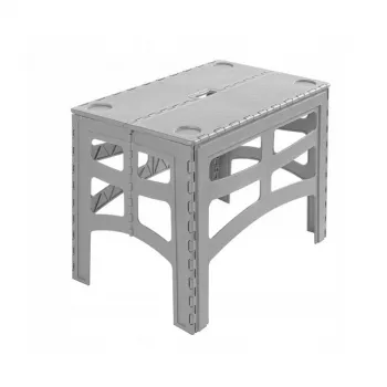 keeeper Timo L összecsukható kültéri asztal, Nordic Grey, 70 x 45 x 55 cm, 80 kg terhelhetőség