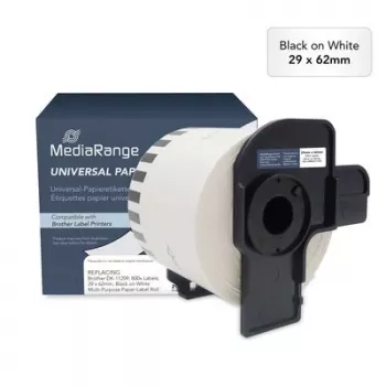 MediaRange DK-11209 kompatibilis hőnyomtatós címke 29x62mm 800 címke fehér