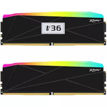 V-Color Manta XFinity+ aRGB 32GB (2 x 16GB) DDR5-6400 CL32 asztali memóriakészlet, Intel XMP 3.0 / AMD EXPO, fekete