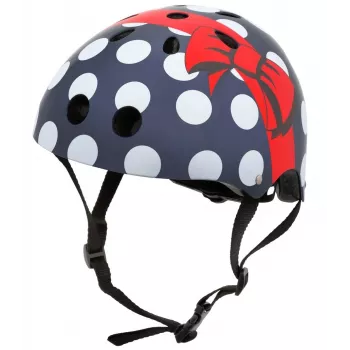 Hornit POM913 pöttyös multisport sisak gyerekeknek, 53-58 cm, fekete/kék/piros/fehér