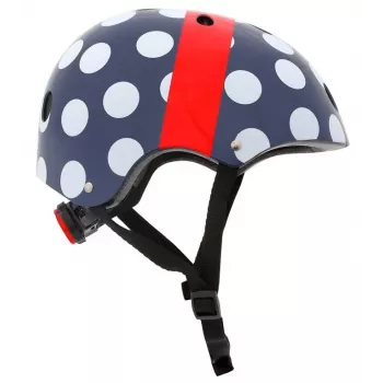 Hornit POM913 pöttyös multisport sisak gyerekeknek, 53-58 cm, fekete/kék/piros/fehér
