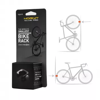 HORNIT CLUG PRO Hybrid kerékpár fali tartó fekete medium 7762HCP
