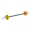 REBEL ACTIVE 20 kg öntöttvas súlyzókészlet 140 cm rúddal