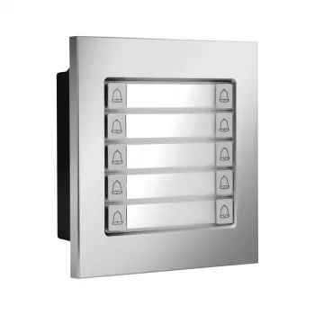 BCS-PAN-P10-N kültéri panelállomás 2-vezetékes kaputelefonhoz – 2MP kamera, 125° széles látószög, IP65, IK07, ezüst/szürke