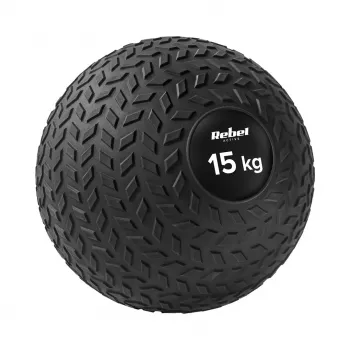Rebel Active slam ball 15 kg 23 cm fekete - medicinlabda erőnléti edzéshez és rehabilitációhoz