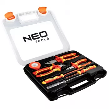 NEO TOOLS 7 részes szigetelt fogó- és csavarhúzókészlet 1000V VDE