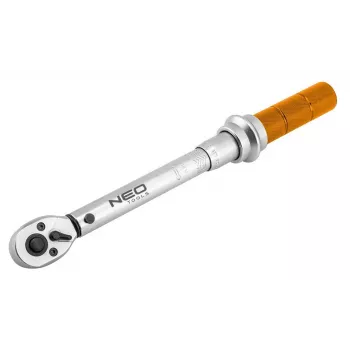 NEO TOOLS 1/4 inch kattanós nyomatékkulcs 5-25 Nm, kalibrációs tanúsítvánnyal
