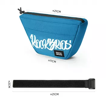 Rockbros G011 Flash Journey trapéz alakú kormánytáska 0,7L kék