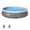 Bestway Fast Set 57376 felállítható medence kerek 7 340 L szürke