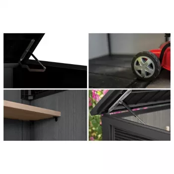 KETER kerti ház Deco Horizontal, dió színű