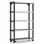 KETER 5 szintes polc Fused 122,1x45,7x197,2cm, fekete