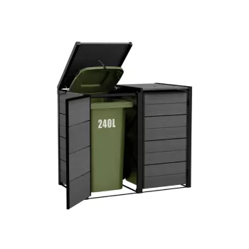 KETER hulladéktároló 2x240L tároló Hide Away, szürke