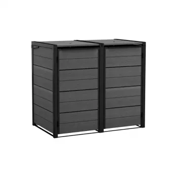 KETER hulladéktároló 2x240L tároló Hide Away, szürke