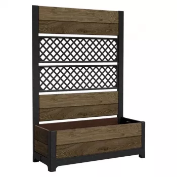 KETER Deco Tulip 110L 2-rhombus diófa mesh virágcserép