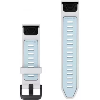 Garmin QuickFit 20 mm Silicone Watch Band, Ice Blue/White (010-14506-00)