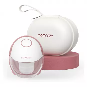 Momcozy - M6 kéz nélküli mellszívó - piros