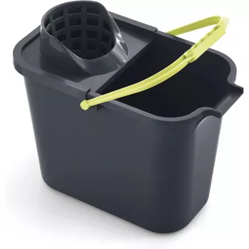 MERY téglalap alakú szemetes 12L nyomógombbal, szürke