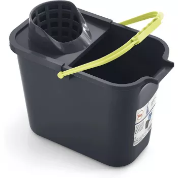 MERY téglalap alakú szemetes 12L nyomógombbal, szürke