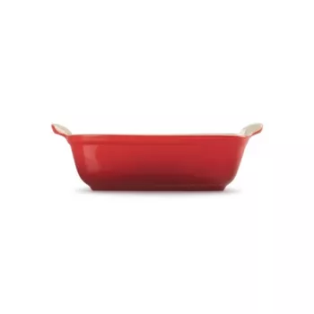 LE CREUSET Heritage téglalap alakú sütőforma kőcserép 19x14cm / 1,1L piros