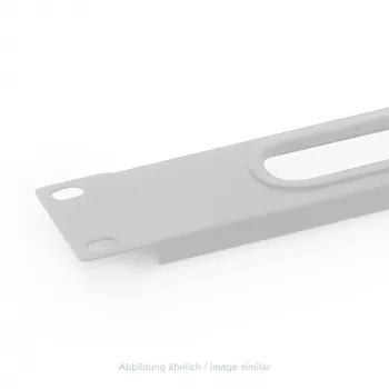 Triton RAC-ZP-X03-A1 19 inch 1U kábelbevezető lap kefe nélkül, szürke