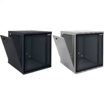 LogiLink W09A54B 19 inch SOHO fali ház 9U, 540x550 mm, Flatpack, fekete