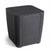 KETER kerti asztal/tárolódoboz Luzon Flat Wicker, szürke