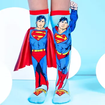 MADMIA gyerek térdzokni zokni Superman köpeny kar 3D DC Comics / Ms001