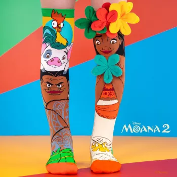 MADMIA gyerek térdzokni zokni Vaiana Moana 2 virágok 3D Maui Disney / Md026