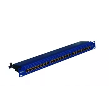 EMITERNET panel 19, 24xRJ45 STP cat.6 (1U) kábelmenedzsmenttel, kék DCN/PPFA674EKS248C6