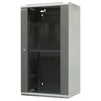 EMITER EM/AP6422 22U Wall-Mount Rack Cabinet 600x450x1083mm with Glass Front Door