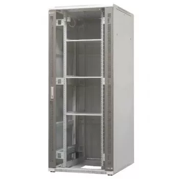 EMITER EM/SH05D-8042 szabadon álló szerver szekrény 42U 800x1000x1980mm fekete üveg-/acélajtó