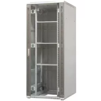 EMITER EM/SH05D-8042 szabadon álló szerver szekrény 42U 800x1000x1980mm fekete üveg-/acélajtó