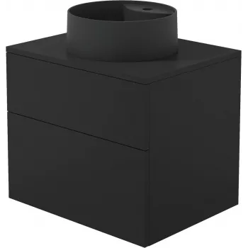DEANTE SDNB6SNU4B falra szerelhető mosdókagyló-alatti szekrény beépített gránit mosdóval 360 mm fehér