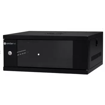 EMITER EM/SH02B5404-08 Wall-Mount Network Cabinet 19 inch 4U 550x450x230 mm Glass Door