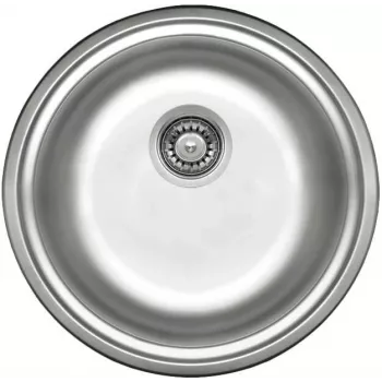DEANTE ZHC 0803 1-Bowl Steel Kitchen Sink with Drainer, Satin Stainless Steel, Inset