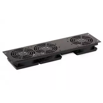 SIGNAL A19-3W 19 inch 1U rack-beépítésű ventilátorpanel 3 ventilátorral, 230V, fekete