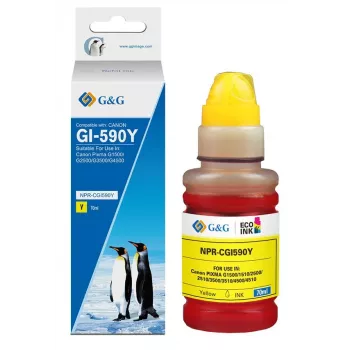 G&G utántöltő tinta komp. Canon GI-590Y/1606C001 Y (70ml)