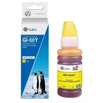 G&G utántöltő patron Canon GI-50 Y/3405C001 sárga (70 ml)