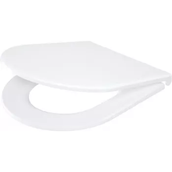 DEANTE CGN_6SOZ Karcsú WC-ülőke Soft-Close és Quick-Release funkcióval, D-forma, fehér