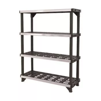 KETER 4 szintes polc Fused 122,1x45,7x152,4cm, fekete