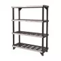 KETER 4 szintes polc Fused 122,1x45,7x152,4cm, fekete