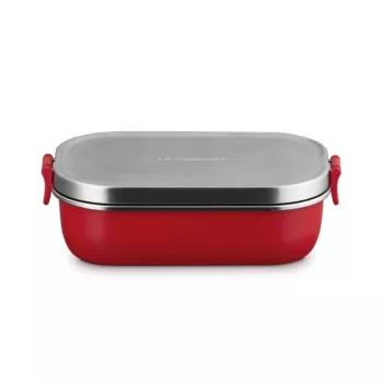 LE CREUSET ON THE GO uzsonnadoboz 900 ml, piros