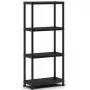 KETER 4 szintes polc Shelf 60, 4 polccal, 60x30x135cm, fekete
