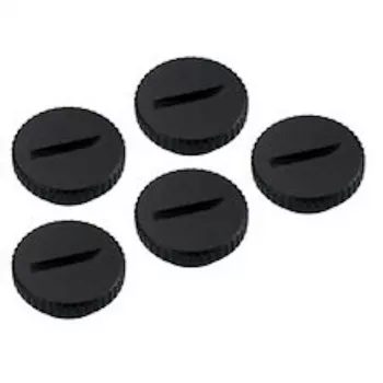 Koolance záródugó, G1/4 inch, sárgaréz - 5 darabos csomag, fekete