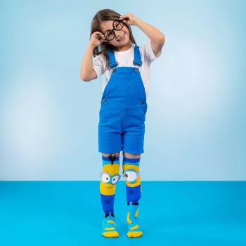 Gyerek térdzokni Overknee zokni Skarpetki Gogle Minionki 3d Minions / Madmia / Nb001