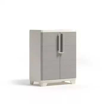 KETER Linear fa talpazatú szekrény 68x39x90cm világos bézs/világosszürke