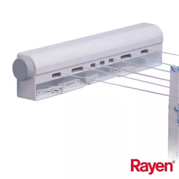 RAYEN kihúzható ruhaszárító kötél 22m 10 db ruhacsipesz