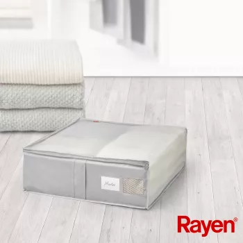 RAYEN Premium szürke takaródoboz 65x55x20cm