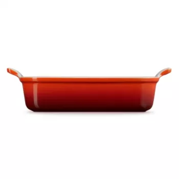 LE CREUSET Heritage téglalap alakú sütőforma kőcserép 26x19cm / 2,4L piros