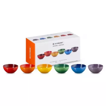 LE CREUSET 6 darabos kőcserép tálkészlet 330ml különböző színekben